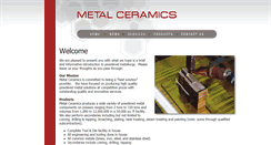 Desktop Screenshot of metalceramics.com