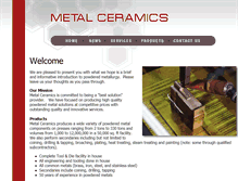 Tablet Screenshot of metalceramics.com
